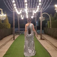 لباس مجلسی آینه کاری همراه کفش