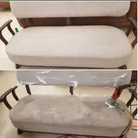 مبل شویی  خوشخواب فرش صندلی در منزل توسط آقا خانم