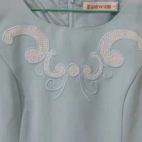 پیراهن دخترانه آبی رنگ|لباس|پاکدشت, پاکدشت (مامازند)|دیوار