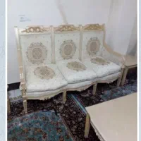 مبل سلطنتی ۹نفره با میز وسط و۲تامیز کوچک|مبلمان خانگی و میز عسلی|برخوار, |دیوار