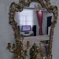 اینه شمعدان برنز سنگین
