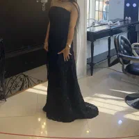 لباس مجلسی پیراهن پیرهن مجلسی با شنل لباس شب