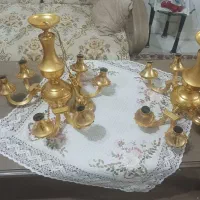 لوستر 6 شعله برنز