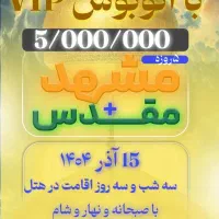 سفر مشهد مقدس VIP