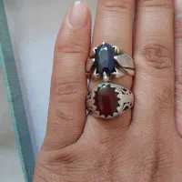 انگشتر عقیق و یاقوت