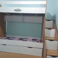 تخت دو طبقه و سه نفره|تخت و سرویس خواب|رامهرمز, |دیوار