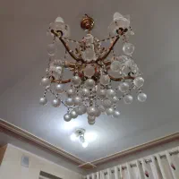 ۲عدد لوستر پنج شاخه و۲عدد لوستر آویز