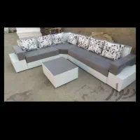 مبل هفت نفره ال دسته دوبل|مبلمان خانگی و میز عسلی|چهاردانگه (تهران), |دیوار