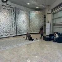 فرش تینا وینتیج ۱۲۰۰شانه تراکم۳۶۰۰ جدید نقره ایی