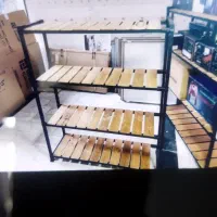 قفسه فلزی با طبقه چوب روس