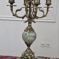 ساعت و شمعدان برنجی|کلکسیون اشیاء عتیقه|تهران, نیکنام|دیوار