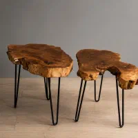 میز عسلی روستیک