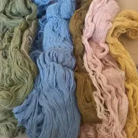 پشم سنندج دست ریس و رنگ طبیعی