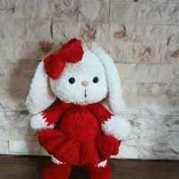 عروسک مخمل دست بافت