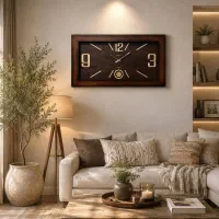 ساعت تمام چوب آرتا کد ۵۱۱ قهوه‌ای