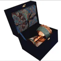 صنایع دستی ، ست هدیه فیروزه کوبی ، مس ، ترمه