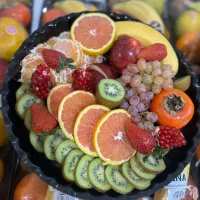 سینی میوه و مزه جهت مهمانی تولد و....