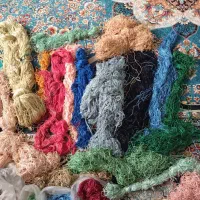 نخ ابریشم نخ نقشه نخ مرینوس تابلو فرش دستبافت