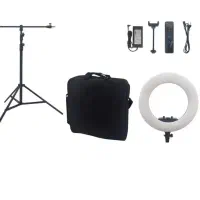 رینگ لایت 100 وات حرفه ای با پایه ۹۰ درجه