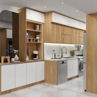 کابینت سفید قهوه ای|مصالح و تجهیزات ساختمان|دماوند, مسکن مهر گیلاوند|دیوار