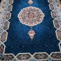 فرش طرح هالیدی رنگ سورمه ای.۷۰۰ شانه .۱۲متری