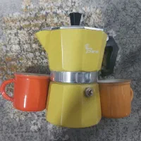 موکاپ ۳ کاپ با دو شات رایگان ویژه|قوری، کتری، قهوهساز دستی|پیر بکران, |دیوار