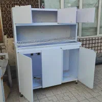 کمد کابینت فلزی زیر  سینک  آب چک ظرفشویی