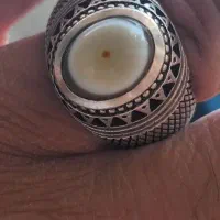 انگشتر باباقوری چشم گاوی نی نی دار طبیعی|جواهرات|مشهد, زمرد|دیوار