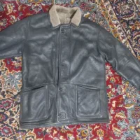 کاپشن مردانه چرم اصل بوفالو بشرط سایز بزرگ