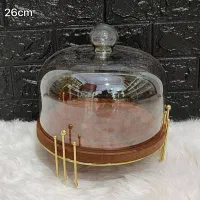 ظرف کاپ کیک چوب و شیشه شامپاینی