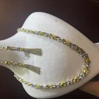 گردنی گردنبند با گوشواره زنجیر ی مستعمل شیک|جواهرات|مشهد, وکیل‌آباد|دیوار
