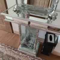 سرویس خواب و میز تلویزیون و پایه اینه شمعدان|تخت و سرویس خواب|بیرجند, |دیوار