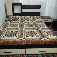 تخت خواب دو نفره اعلا با تشک ترکیه
