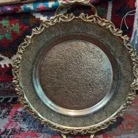 سینی قدیمی برنجی کلکسیونی