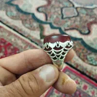 نقره نگین عقیق درجه یک