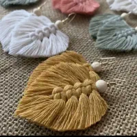 گوشواره های مکرومه