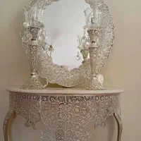 آینه و شمعدان لاله و کنسول ملیله اصفهان