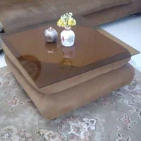 مبلمان شش نفره با میز و شیشه