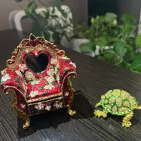 جا حلقه ای نگین دار فلزی