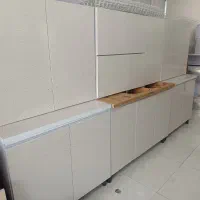 کابینت تمام فلز درب چوبی حاضری