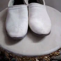 گیوه دست بافت قدیمی|کیف، کفش، کمربند|قهدریجان, |دیوار