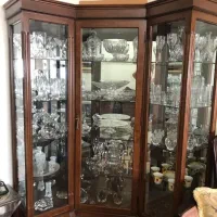 بوفه ویترین چوب راش