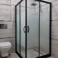 کابین دوش،حمام شیشه ای،درب شیشه ای سرویس
