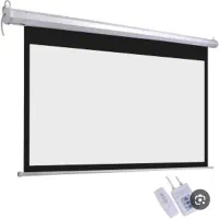 پرده ۳در ۳ویدیو پروژکتور  برقی