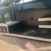 زیر تلویزیون تمیز|میز تلویزیون|اسالم, |دیوار