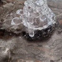 مجسمه لاک‌ پشت شیشه ای نو