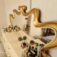 سرویس خواب های گلاس لوکس (تخت،پاتختی و میز آرایش)