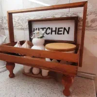 استند پایه دار دسته بلند چوبی