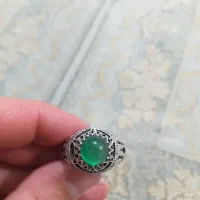 انگشتر نقره عقیق سبز
