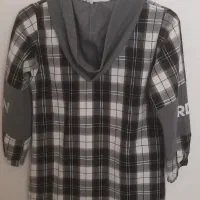 هودی چهارخانه دخترانه زیپ دار تمیز و سالم|لباس|پردیس, فاز ۴|دیوار